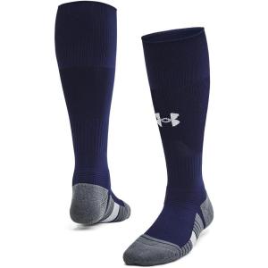 imageUnder Armour Kids Youth Magnetico Over The Calf Socks 1 Pack410 Midnight Navy  Pitch Gray  White