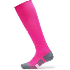 imageUnder Armour Kids Youth Magnetico Over The Calf Socks 1 Pack654 Tropic Pink  Pitch Gray  White