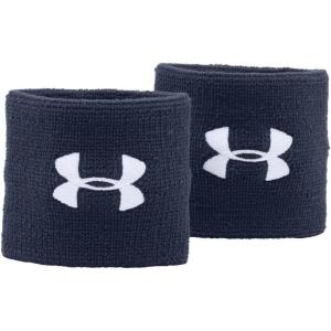 imageUnder Armour Mens 3inch Performance Wristband 2PackMidnight Navy 410White