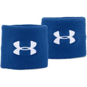 imageUnder Armour Mens 3inch Performance Wristband 2PackRoyal 400White