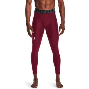 imageUnder Armour Mens ColdGear Armour Compression LeggingsCardinal  White
