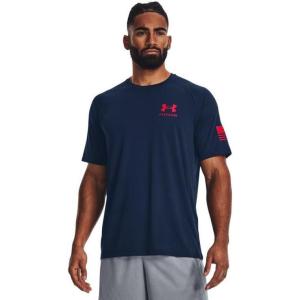 imageUnder Armour Mens Freedom Tech Short Sleeve TShirt411 Academy   Red