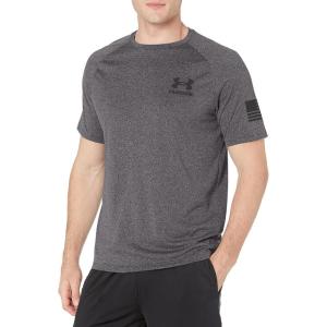 imageUnder Armour Mens Freedom Tech Short Sleeve TShirtCarbon Black 021Black