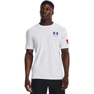 imageUnder Armour Mens New Freedom Banner TShirt101 White  Red  Royal