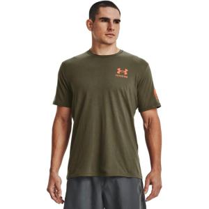 imageUnder Armour Mens New Freedom Banner TShirtMarine Od Green 391Blaze Orange