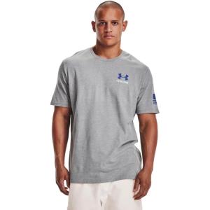imageUnder Armour Mens New Freedom Banner TShirtSteel Light Heather 035Royal