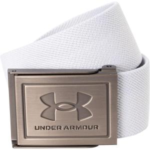 imageUnder Armour Mens Stretch Webbing Belt100 White  Steel  Steel
