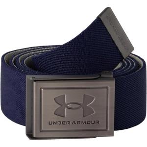 imageUnder Armour Mens Stretch Webbing Belt410 Midnight Navy  Khaki Base  Castlerock
