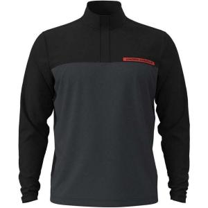 imageUnder Armour Mens Tee 2 Green 14 Zip001 Black  Anthracite  Fire