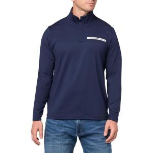 imageUnder Armour Mens Tee 2 Green 14 Zip410 Midnight Navy   White