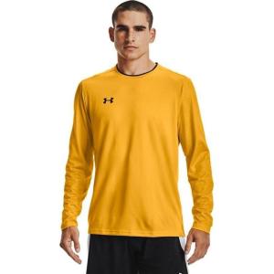 imageUnder Armour Mens Wall Goalkeeper JerseySteeltown Gold 750Black