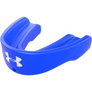 imageUnder Armour Sports Mouth Guard Custom Fit Includes Detachable Helmet Strap Youth ampamp Adult SizesBlue