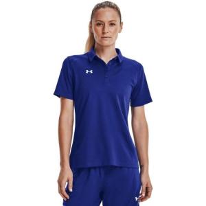 imageUnder Armour Tech Team Womens Short Sleeve Polo ShirtRoyal  White