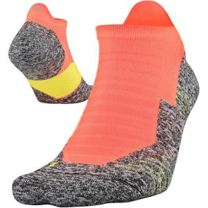 imageUnder Armour UnisexAdult Run Cushion No Show Tab SocksAfterburn Orange 1pair