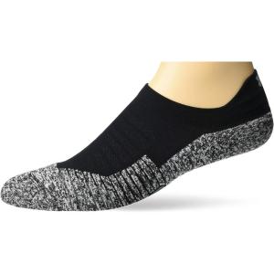 imageUnder Armour UnisexAdult Run Cushion No Show Tab SocksBlackPitch Gray 2 1pair