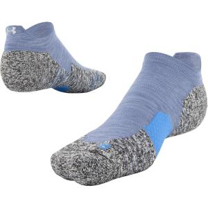 imageUnder Armour UnisexAdult Run Cushion No Show Tab SocksWashed Blue 1pair