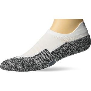 imageUnder Armour UnisexAdult Run Cushion No Show Tab SocksWhitePitch Gray 2 1pair