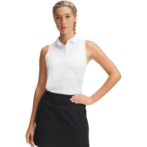 imageUnder Armour Womens Active Sleeveless Polo100 White   Halo Gray