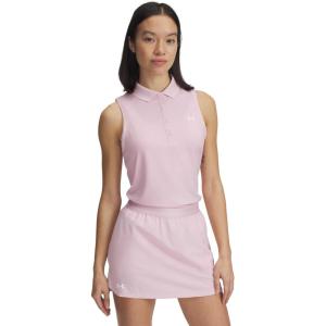 imageUnder Armour Womens Active Sleeveless Polo647 Prime Pink   White