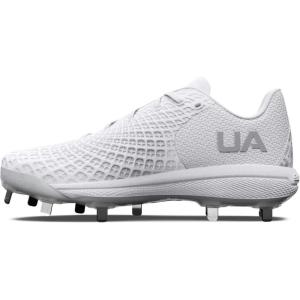 imageUnder Armour Womens Glyde 20 Mt Softball Shoe100 WhiteWhiteMetallic Silver