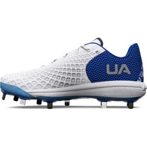 imageUnder Armour Womens Glyde 20 Mt Softball Shoe101 WhiteRoyalMetallic Silver