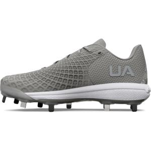 imageUnder Armour Womens Glyde 20 Mt Softball Shoe102 Baseball GrayBaseball GrayMetallic Silver