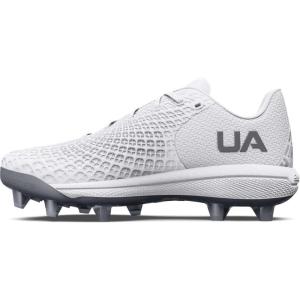 imageUnder Armour Womens Glyde 20 Mt TPU Softball Shoe100 WhiteWhiteMetallic Silver