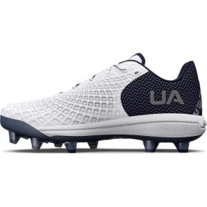 imageUnder Armour Womens Glyde 20 Mt TPU Softball Shoe103 WhiteMidnight NavyMetallic Silver