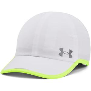 imageUnder Armour Womens Isochill Launch Wrapback100 White  Lime Surge  Reflective