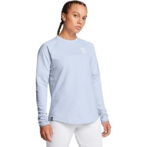imageUnder Armour Womens Softball Crew Pullover 22464 Nimbus Blue   White