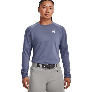 imageUnder Armour Womens Softball Crew Pullover 22Aurora Purplewhite