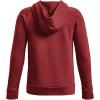 imageUnder Armour Boys Rival Fleece Full Zip Hoodie610 Stadium Red   Onyx White