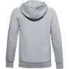 imageUnder Armour Boys Rival Fleece Full Zip HoodieMod Gray Light Heather 011Onyx White