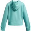 imageUnder Armour Girls Rival Fleece Crop Hoodie482 Radial Turquoise   White