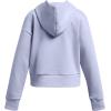 imageUnder Armour Girls Rival Fleece Crop Hoodie539 Celeste   White
