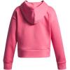 imageUnder Armour Girls Rival Fleece Crop Hoodie672 Super Pink   White