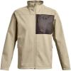 imageUnder Armour Mens ColdGear Infrared Shield 20 Soft Shell289 Khaki Base  Fresh Clay  Jet Gray