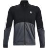 imageUnder Armour Mens Tricot Fashion Jacket001 Black  Pitch Gray  White