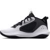 imageUnder Armour Unisex Adult Lockdown 6 Basketball Shoes101 WhiteJet GrayBlack