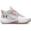 imageUnder Armour Unisex Adult Lockdown 6 Basketball Shoes102 WhiteBubble PeachBlack