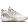 imageUnder Armour Unisex Adult Lockdown 6 Basketball Shoes103 WhiteSiltMetallic Gold