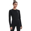 imageUnder Armour Womens Authentics Long Sleeve Crew Neck TShirtBlack 001White