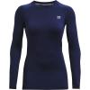 imageUnder Armour Womens Authentics Long Sleeve Crew Neck TShirtMidnight Navy 410White