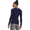 imageUnder Armour Womens Authentics Long Sleeve Crew Neck TShirtMidnight Navy 410White