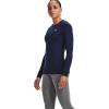 imageUnder Armour Womens Authentics Long Sleeve Crew Neck TShirtMidnight Navy 410White