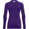 imageUnder Armour Womens Authentics Long Sleeve Crew Neck TShirtPurple 500Black