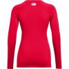 imageUnder Armour Womens Authentics Long Sleeve Crew Neck TShirtRed 600Black