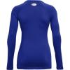 imageUnder Armour Womens Authentics Long Sleeve Crew Neck TShirtRoyal 400Black