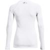 imageUnder Armour Womens Authentics Long Sleeve Crew Neck TShirtWhite 100Black
