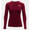 imageUnder Armour Womens HeatGear Compression LongSleeve TShirtCardinal 625White